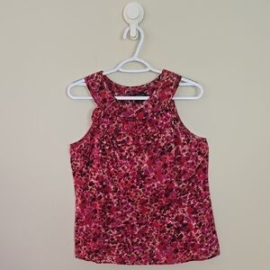 Ann Taylor Pink Floral Blouse